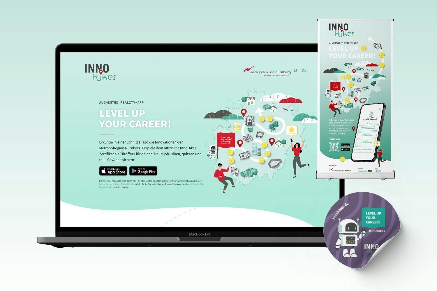 Projekt Crossmediale App-Vermarktung: InnoHikes